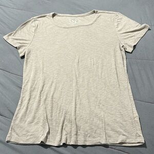 Maurice’s 24/7 Super Soft Ribbed Cream T-Shirt